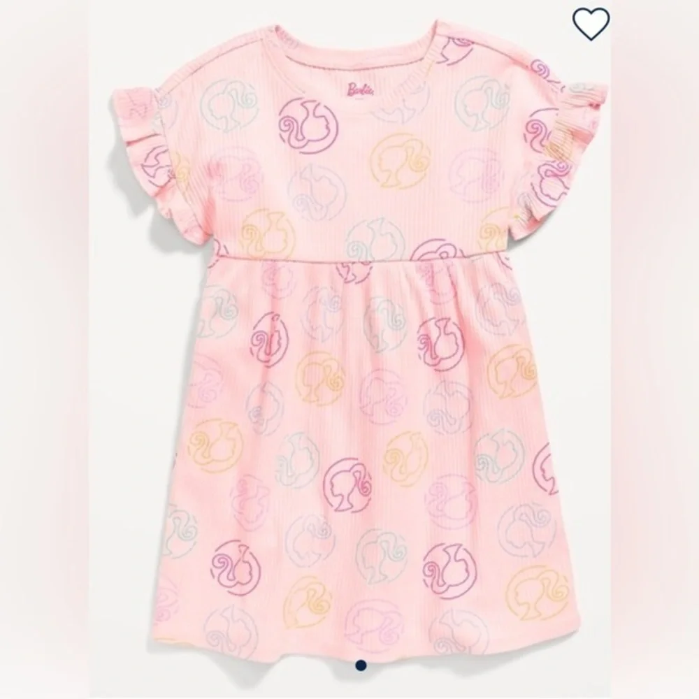 NEW…Ruffled Sleeves Pink Barbie Dress